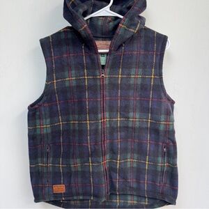 Ralph Lauren Plaid Hooded Vest